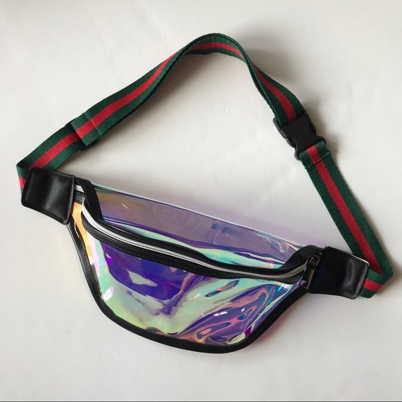 1 Left! Holographic Fanny Pack Clear Bag - Picture 5 of 7
